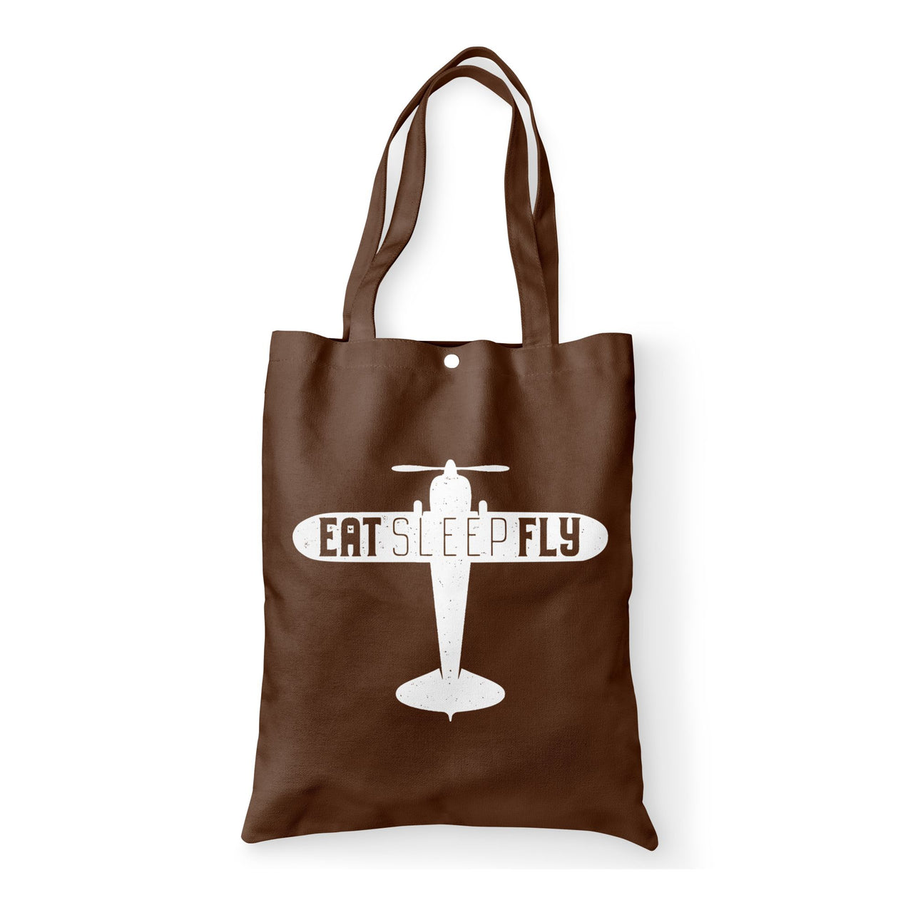 Eat Sleep Fly & Propeller Designed Tote Bags