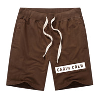 Thumbnail for Cabin Crew Text Designed Cotton Shorts