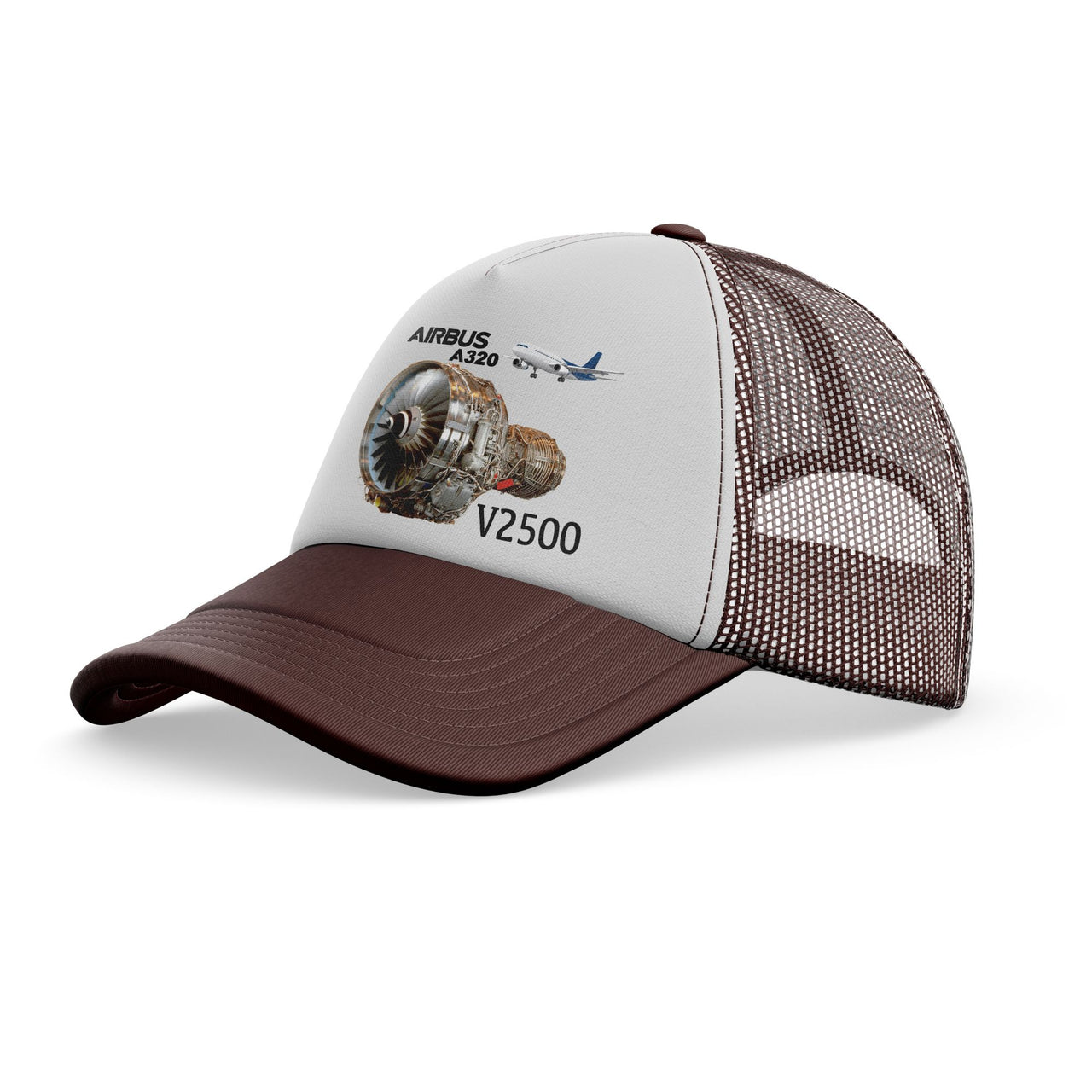Airbus A320 & V2500 Engine Designed Trucker Caps & Hats