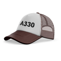 Thumbnail for A330 Flat Text Designed Trucker Caps & Hats