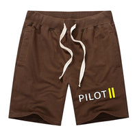 Thumbnail for Pilot & Stripes (2 Lines) Designed Cotton Shorts