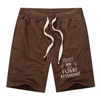 Thumbnail for Trust Me I'm a Flight Attendant Designed Cotton Shorts