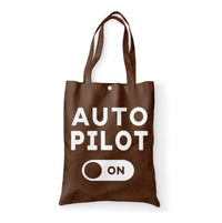 Thumbnail for Auto Pilot ON Designed Tote Bags