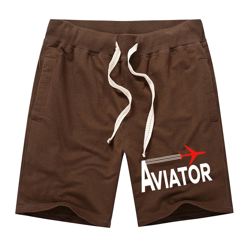 Aviator Designed Cotton Shorts