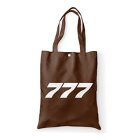 Thumbnail for 777 Flat Text Designed Tote Bags