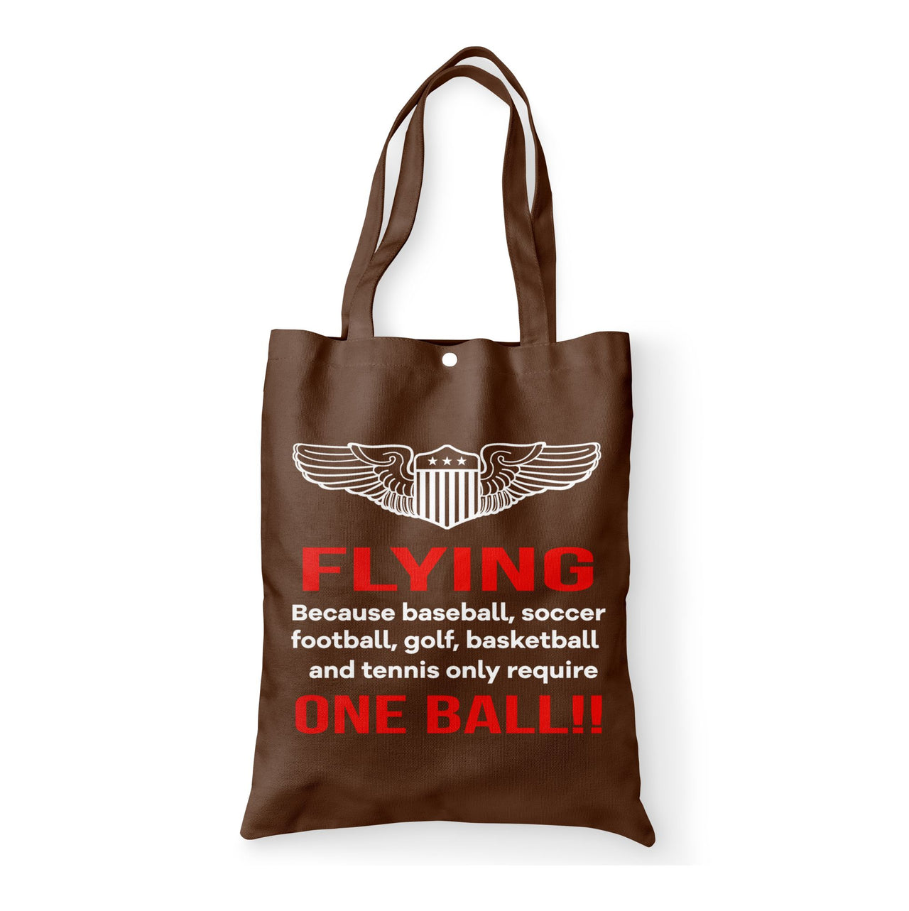 Flying One Ball Designed Tote Bags