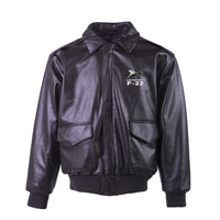 Thumbnail for The Lockheed Martin F22 Designed Leather Bomber Jackets (NO Fur)