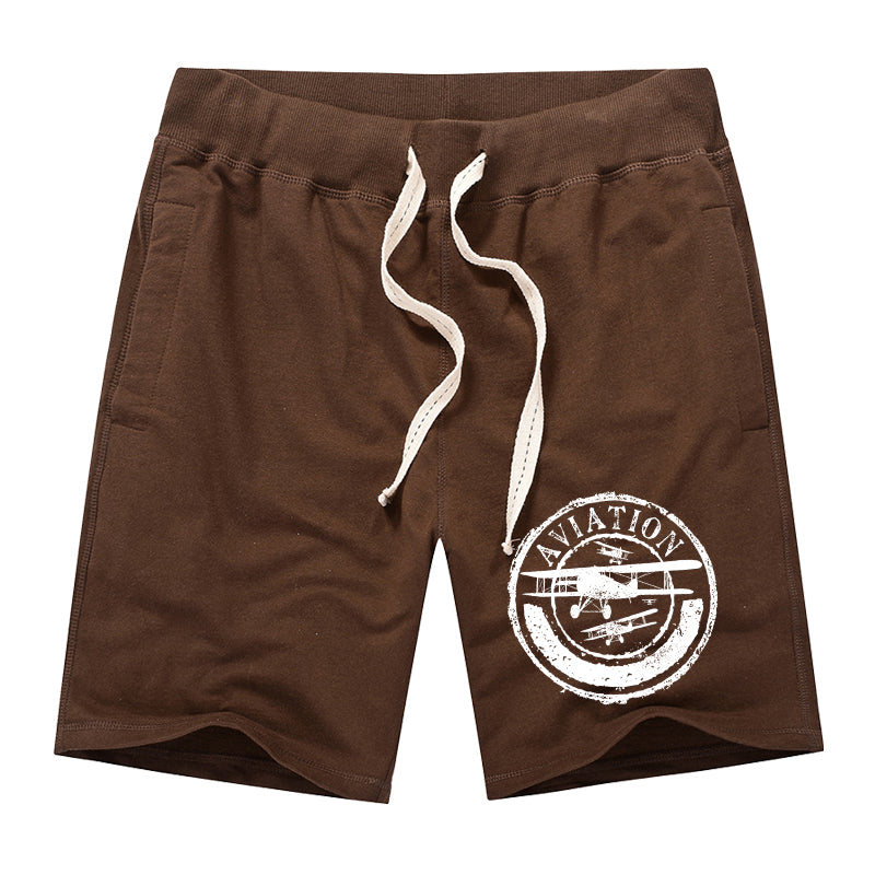 Aviation Lovers Designed Cotton Shorts