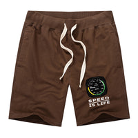 Thumbnail for Speed Is Life Designed Cotton Shorts