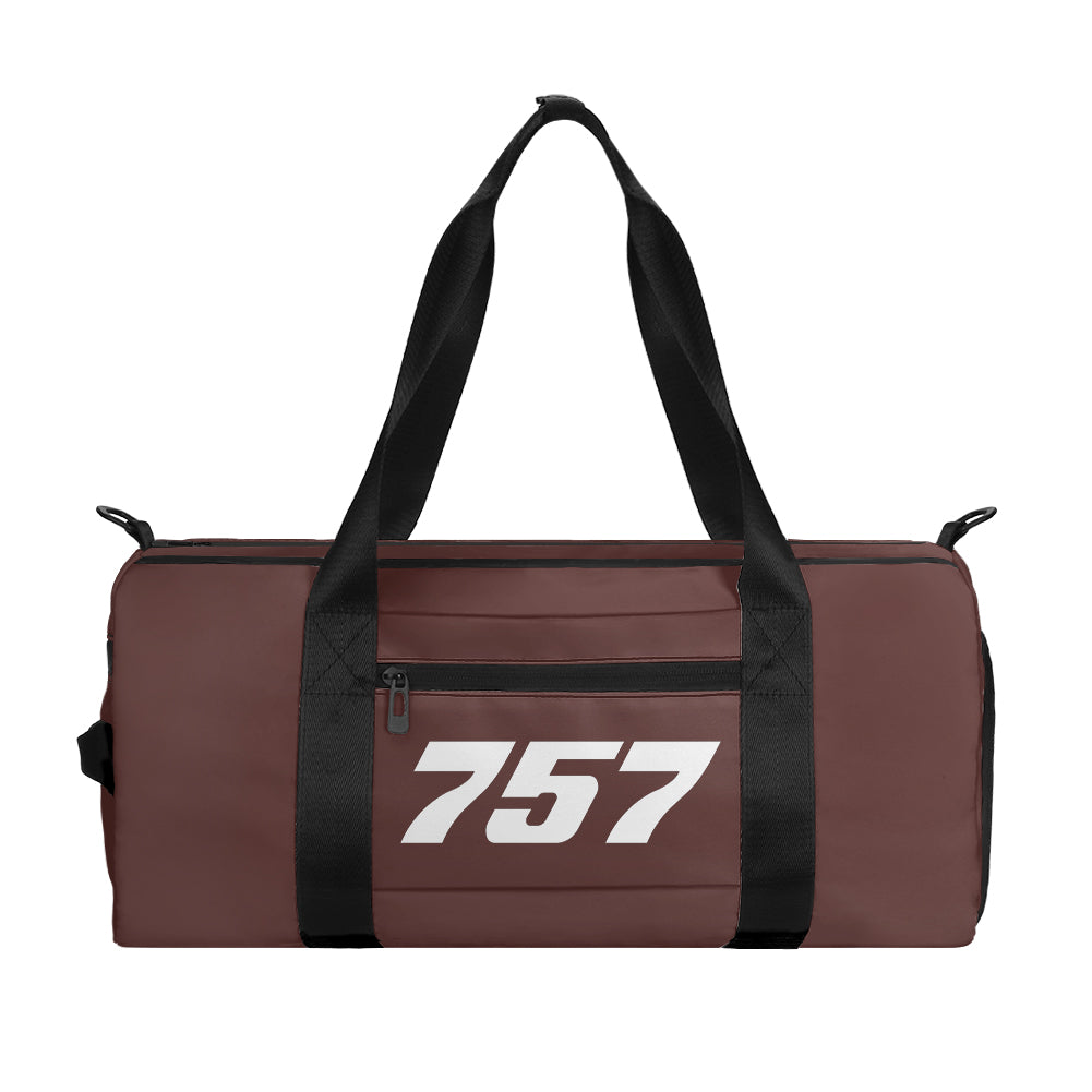 757 Flat Text Designed Sports Bag