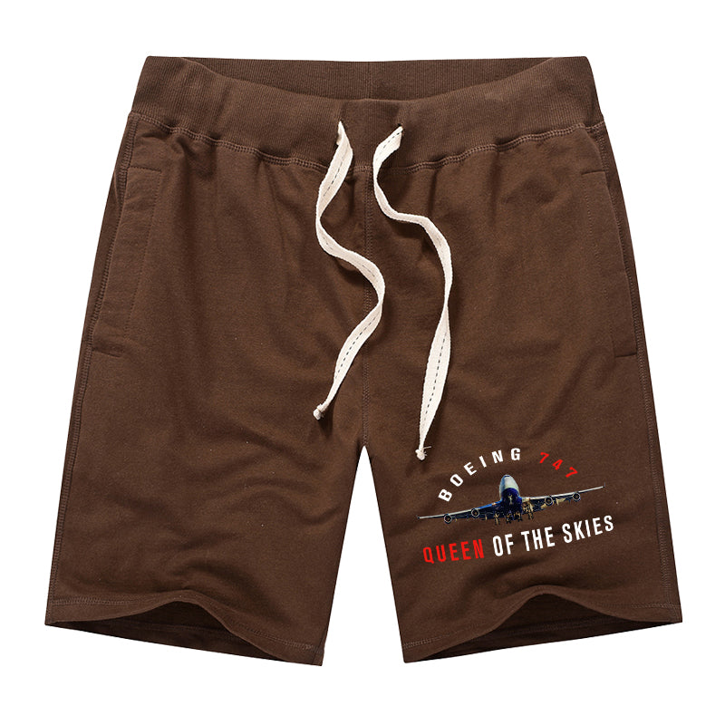 Boeing 747 Queen of the Skies Designed Cotton Shorts
