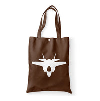 Thumbnail for Lockheed Martin F-35 Lightning II Silhouette Designed Tote Bags