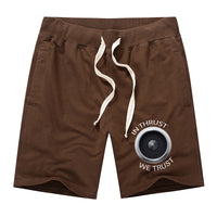 Thumbnail for In Thrust We Trust Designed Cotton Shorts