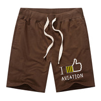 Thumbnail for I Like Aviation Designed Cotton Shorts