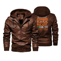 Thumbnail for Airline Pilot Label Designed Hooded Leather Jackets