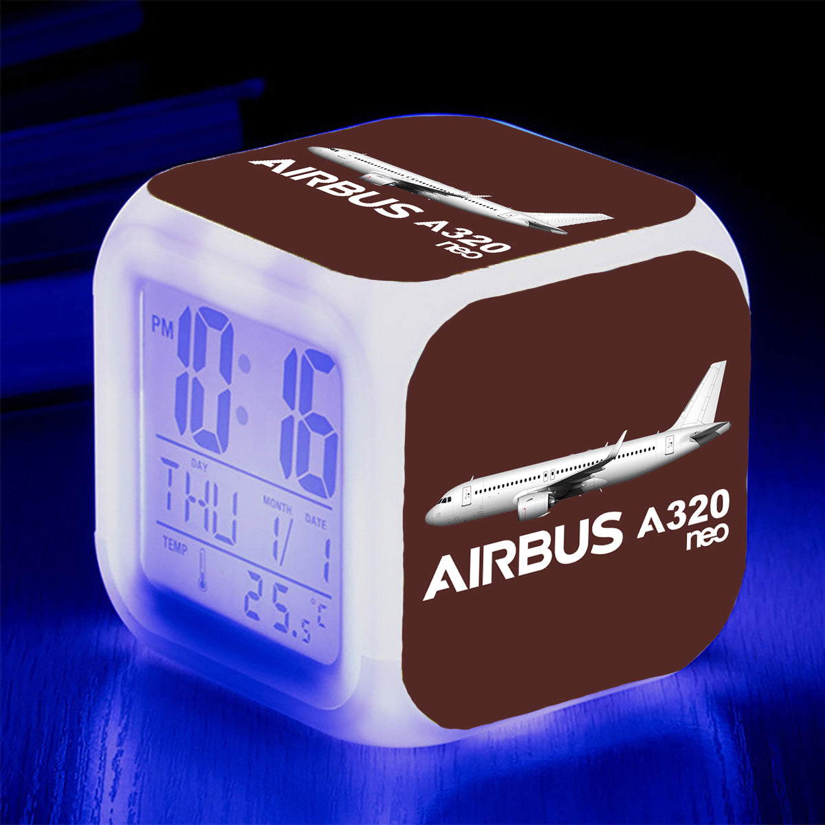 The Airbus A320Neo Designed "7 Colour" Digital Alarm Clock