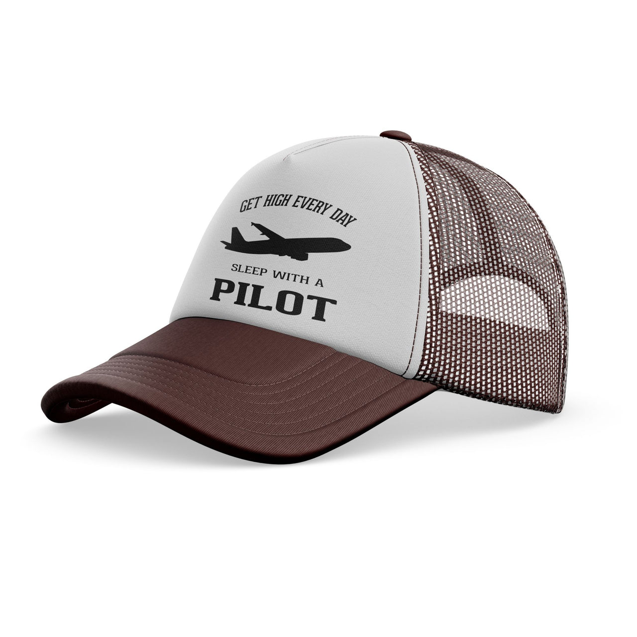 Get High Every Day Sleep With A Pilot Designed Trucker Caps & Hats