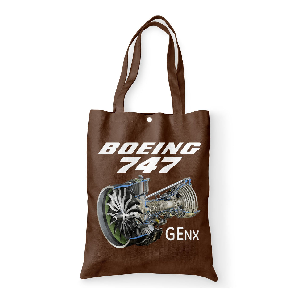 Boeing 747 & GENX Engine Designed Tote Bags