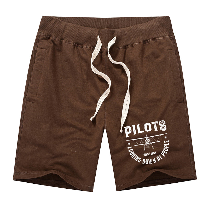Pilots Looking Down at People Since 1903 Designed Cotton Shorts