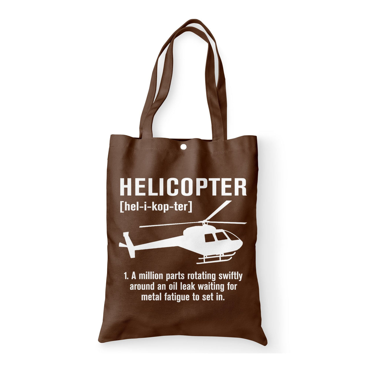 Helicopter [Noun] Designed Tote Bags