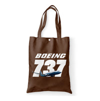 Thumbnail for Super Boeing 737+Text Designed Tote Bags
