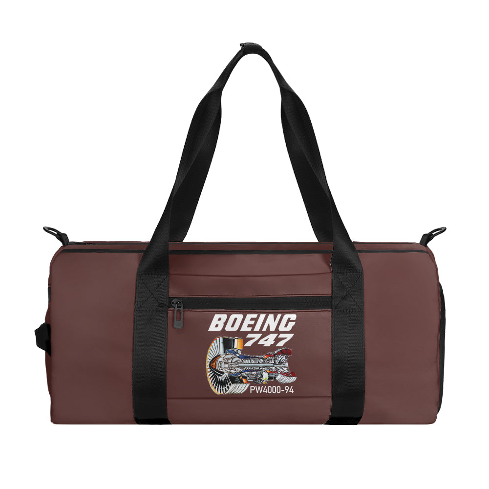 Boeing 747 & PW4000-94 Engine Designed Sports Bag