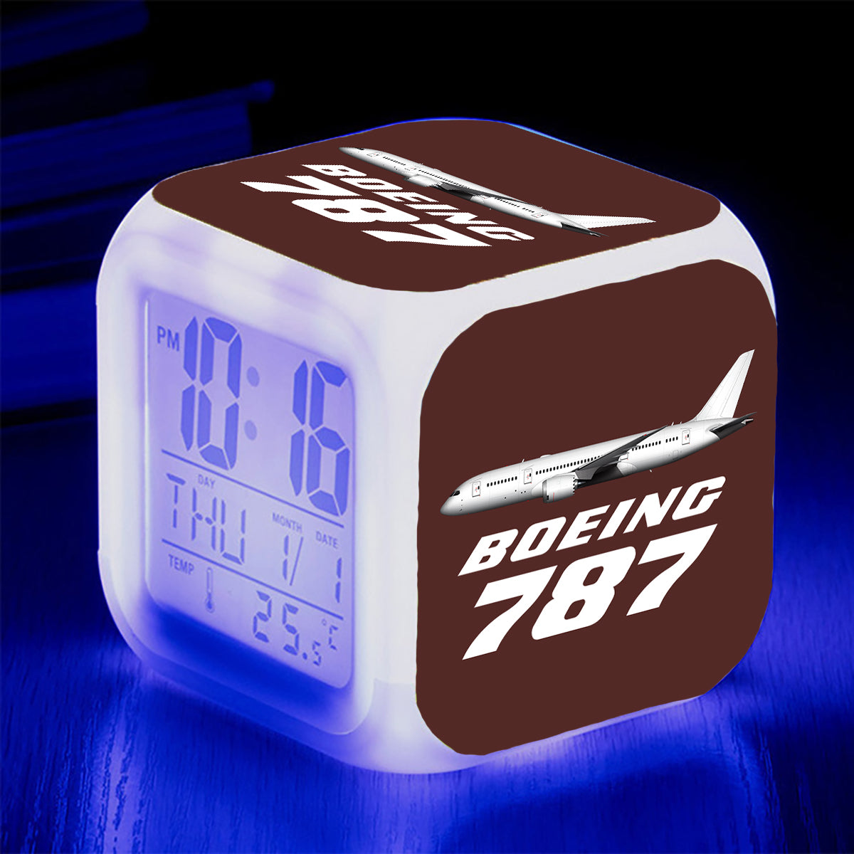 The Boeing 787 Designed "7 Colour" Digital Alarm Clock