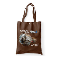 Thumbnail for Airbus A320 & V2500 Engine Designed Tote Bags