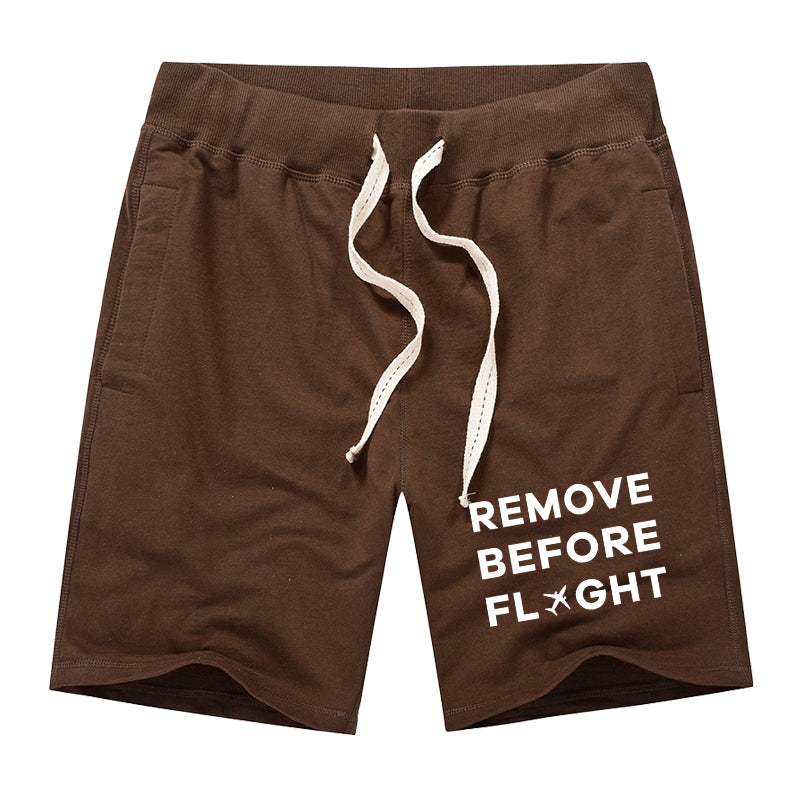 Remove Before Flight Designed Cotton Shorts