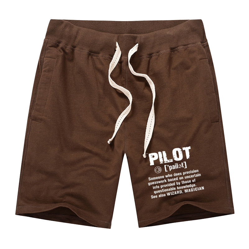 Pilot [Noun] Designed Cotton Shorts