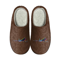 Thumbnail for Multicolor Airplane Designed Cotton Slippers