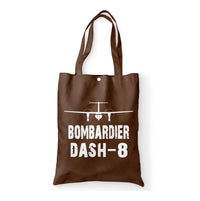 Thumbnail for Bombardier Dash-8 & Plane Designed Tote Bags