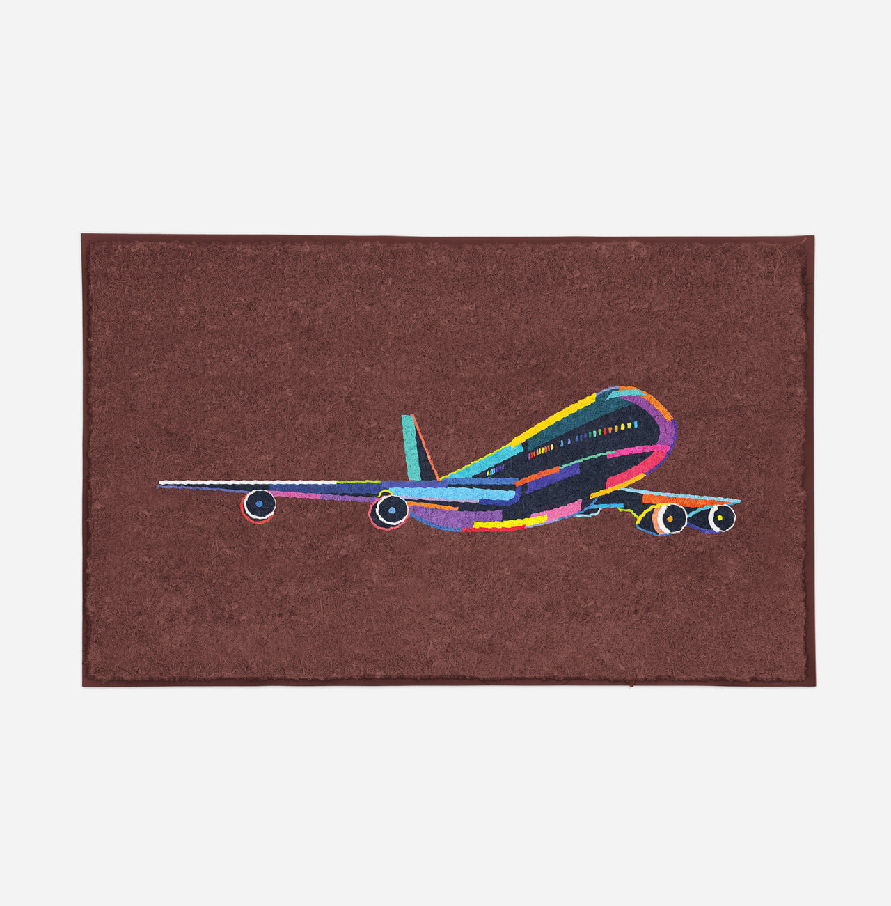 Multicolor Airplane Designed Door Mats