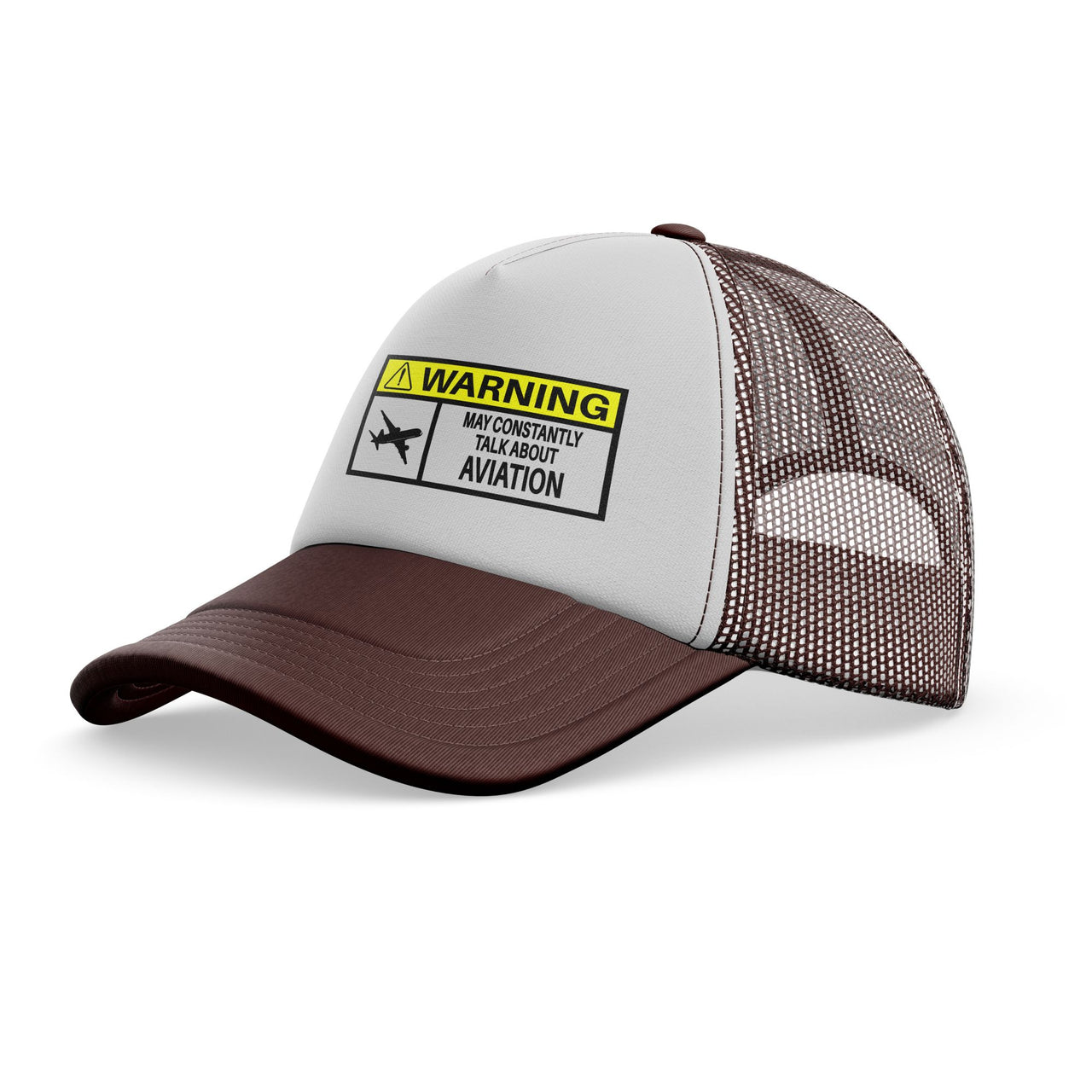Warning May Constantly Talk About Aviation Designed Trucker Caps & Hats