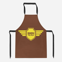 Thumbnail for Born To Fly & Badge Designed Kitchen Aprons