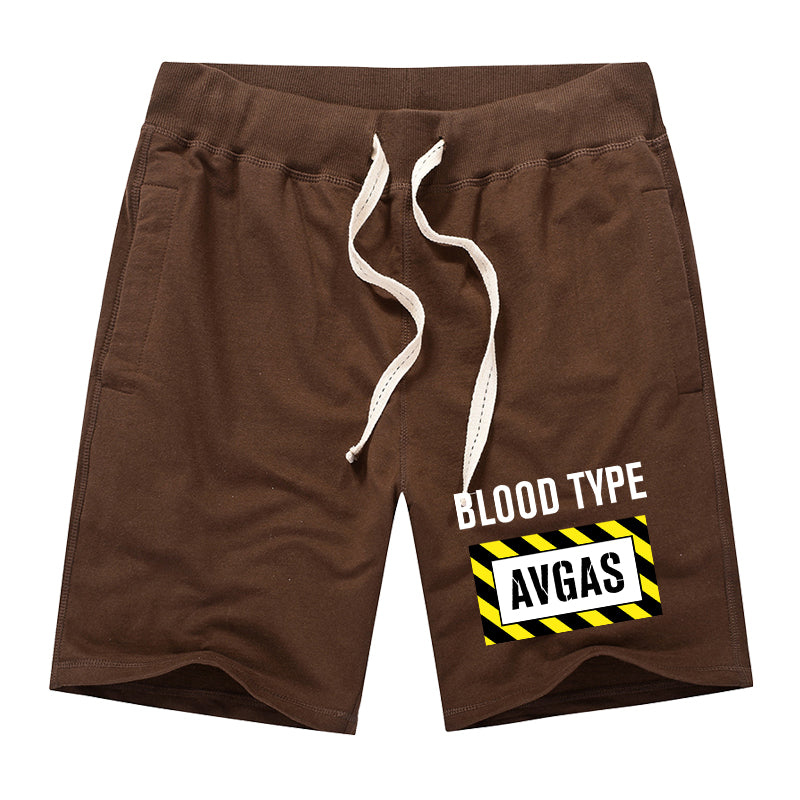 Blood Type AVGAS Designed Cotton Shorts