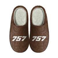 Thumbnail for 757 Flat Text Designed Cotton Slippers
