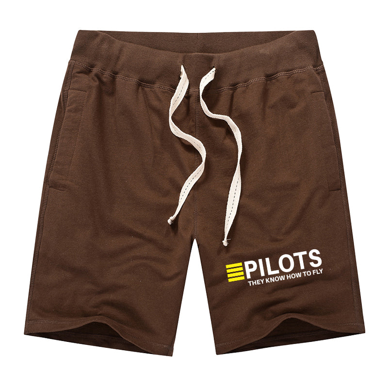 Pilots They Know How To Fly Designed Cotton Shorts