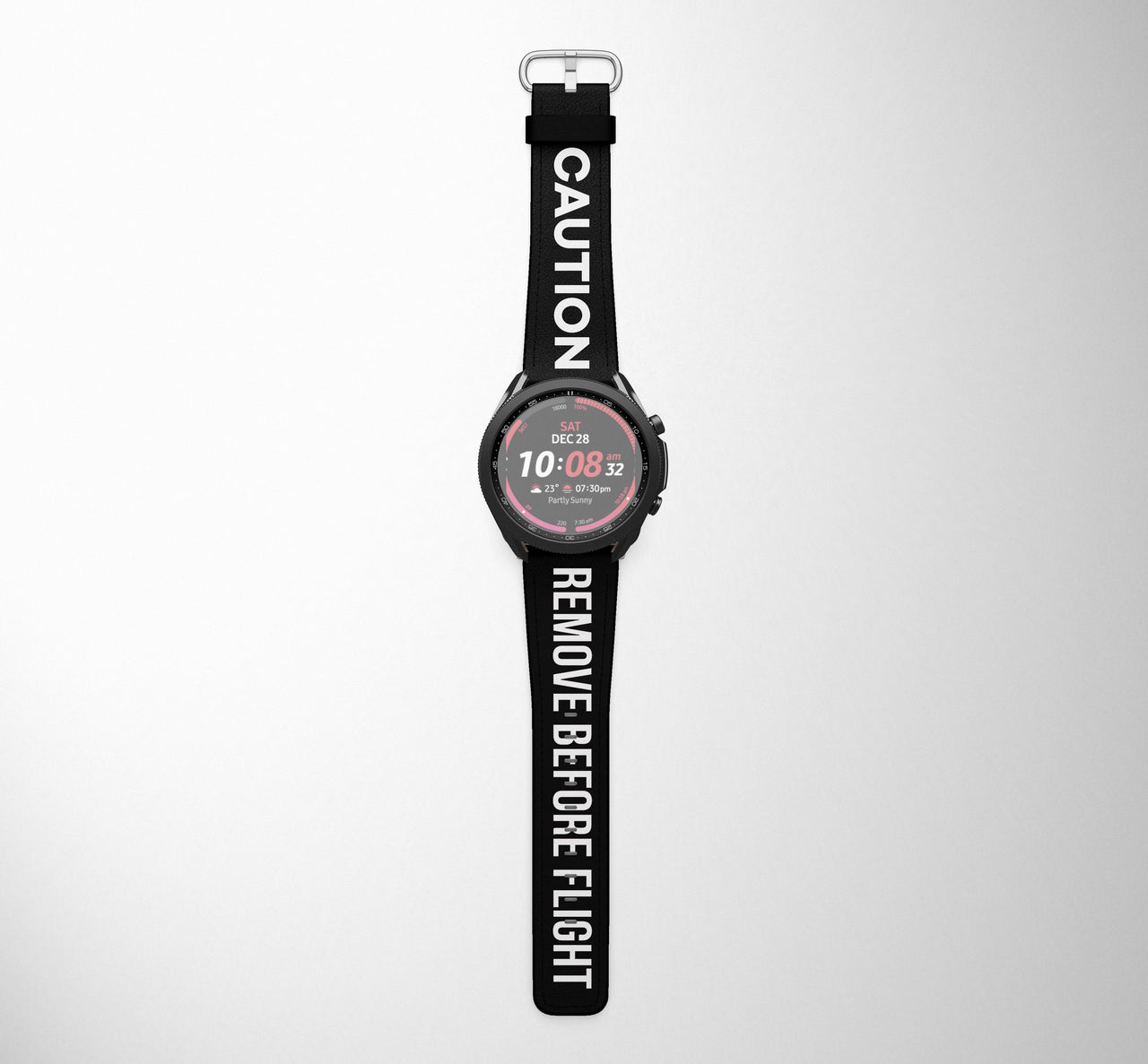 CAUTION - Remove Before Flight Designed Samsung & Huawei Watch Bands