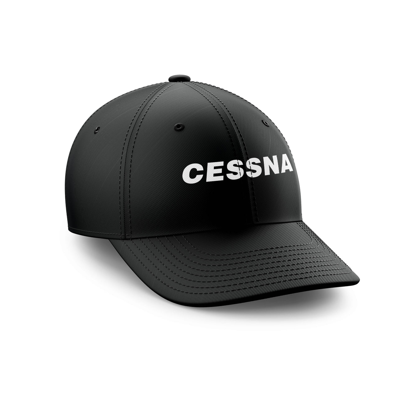 Cessna & Text Designed Embroidered Hats