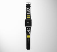 Thumbnail for CPT 4 Lines Designed Leather Apple Watch Straps