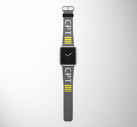 Thumbnail for CPT 4 Lines Designed Leather Apple Watch Straps