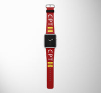 Thumbnail for CPT 4 Lines Designed Leather Apple Watch Straps