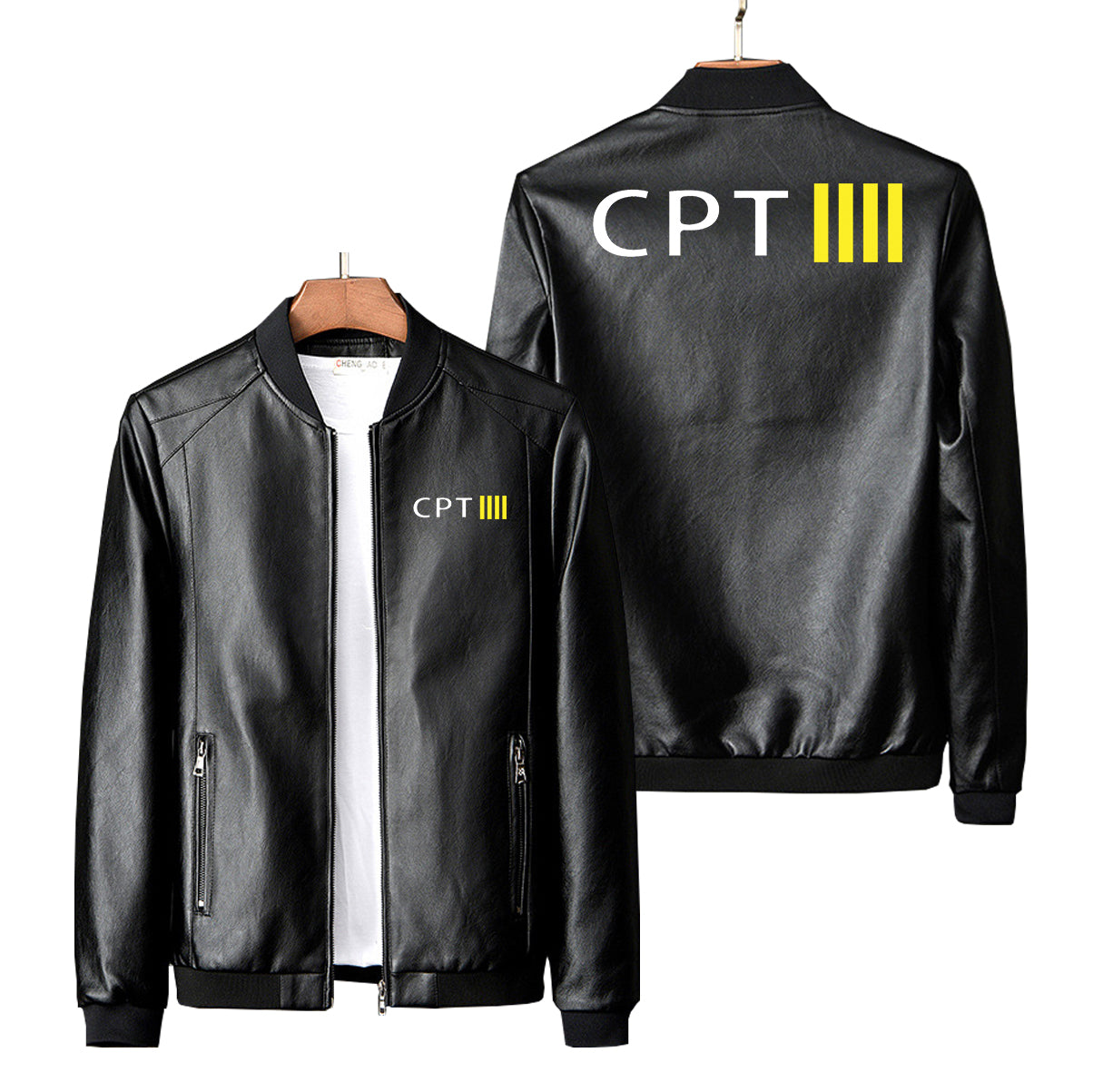 CPT & 4 Lines Designed PU Leather Jackets