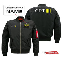 Thumbnail for CPT & 4 Lines Designed Pilot Jackets (Customizable)