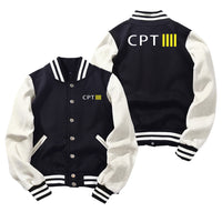 Thumbnail for CPT & 4 Lines Designed Baseball Style Jackets