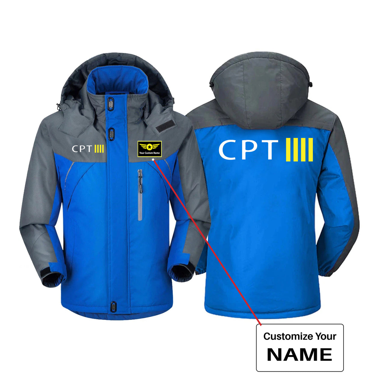 CPT & 4 Lines Designed Thick Winter Jackets