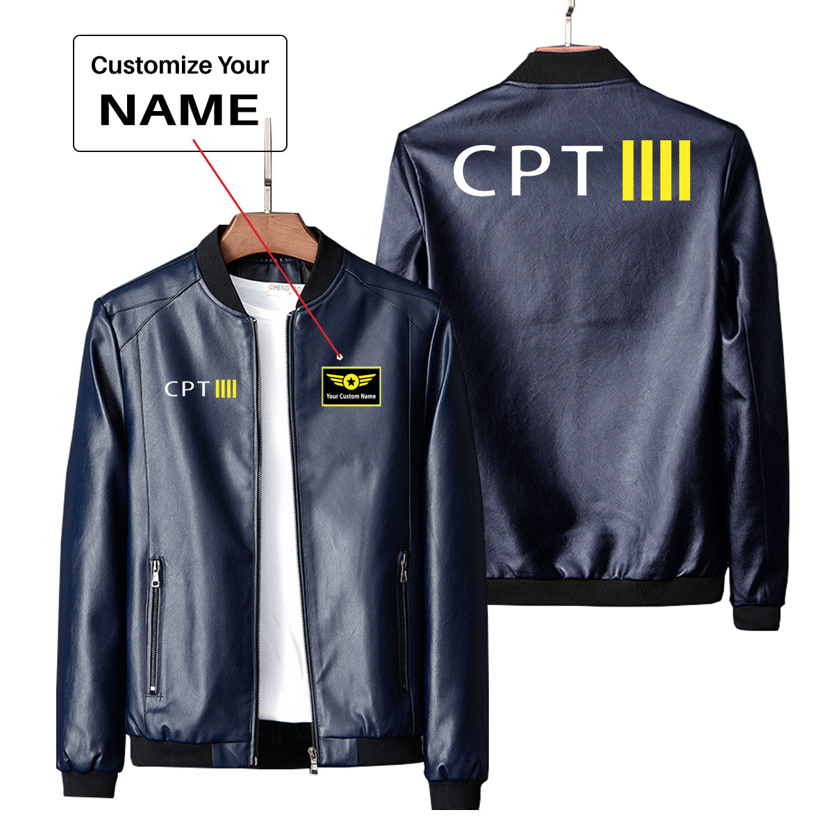 CPT & 4 Lines Designed PU Leather Jackets