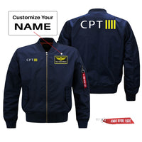 Thumbnail for CPT & 4 Lines Designed Pilot Jackets (Customizable)