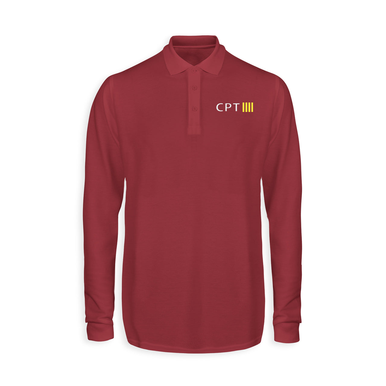 CPT & 4 Lines Designed Long Sleeve Polo T-Shirts